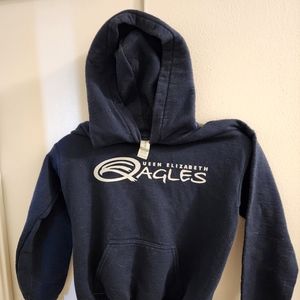 Kids Size Medium Queen Elizabeth School Hoodie EUC